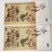AUSTRALIA 1966 . ONE 1 DOLLAR BANKNOTES . COOMBS/WILSON . CONSEC PAIR . FIRST PREFIX AAA